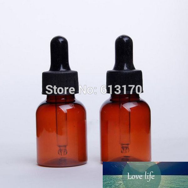 Flacons compte-gouttes en plastique de 25ML Brwon 25cc, bouteille d'huile essentielle vide, Mini flacons d'échantillon, affichage de sérum, récipient cosmétique