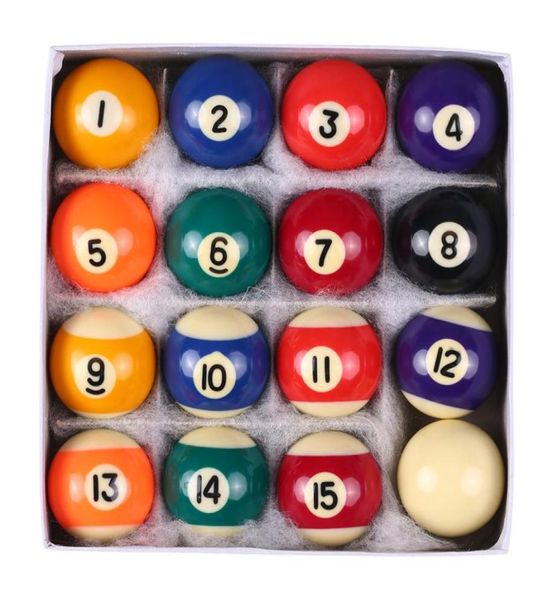 25MM 38MM boules de Billard enfants Billard Table de Billard boules ensemble résine de Polyester petite queue ensemble complet billard 7921763