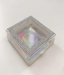 25 mm 3d 27 mm 3d Mink Pisos Embalaje personalizado Caja de diamantes de imitación de brillo vacío Venta natural 5D Mink Pequeñas 3914981
