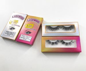 Les cils de vison 3D de 25 mm Personnalisent les cils cils Packaing 100 cils en bande complète de vison avec coussins Case 2807123