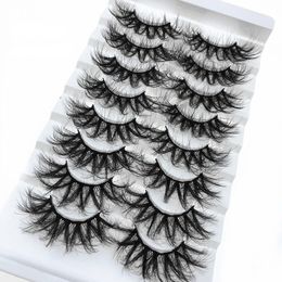 25mm 6D Faux Mink Wimpers Fluffy False Wimper Super Curl Dikke Dramatische Lash Cruely Free 3D Washes Extension Makeup