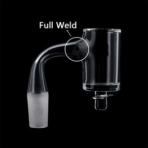 25mm volledige las afgeschuinde rand roken quartz banger nagels 10mm 14mm 18 mm voor spoelverwarmer glas water bongs DAB Rigs buizen