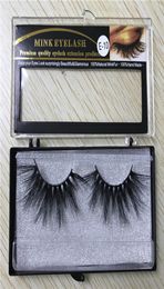 25 mm de long 6d Mink Hair Faux Cils pour faire de la version allongeante des cils à la main avec la boîte 15style DHL 8253058