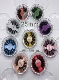 25mm de longs cils de vison faux cils naturels longs faux cils 25mm cils de vison 3D cils de vison logo privé 4434657