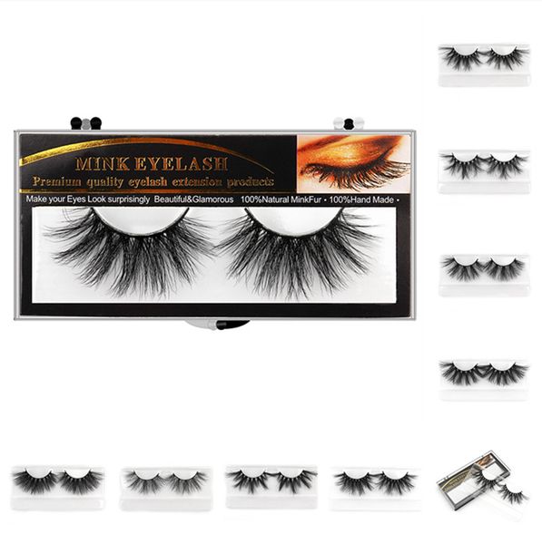 Cils de vison 25MM réels cils de fourrure de vison naturels 3D cils de vison épais longs dramatiques faux cils maquillage