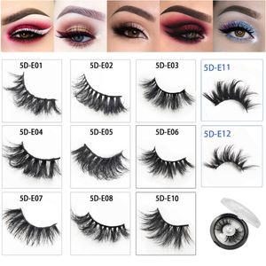 25mm Mink Lashes 5D Vison 100% Cruelty free Handmade Cils Faux Épais Long Fluffy Dramatique Réutilisable Eye Lashes