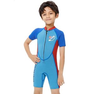 25 mm neopreen wetsuits kinderen badkleding duikpakken korte mouwen korte mouwen jongens meisjes surfen kinderen rash guards snorkelen een stukken 240416