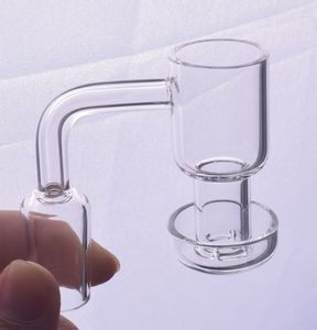 25mm fumer Mini Terp Slurper Banger Nail avec 10mm 14mm 18mm Domeless Clous de quartz sous vide pour Bongs à eau en verre