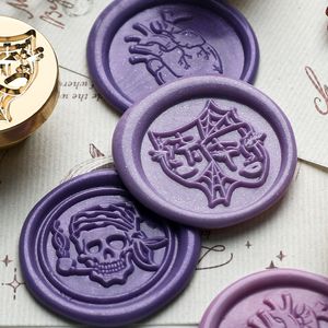 25 mm wax afdichtingsstempel Het masker/schedel/hartafdichtingsstempel Kop voor koperen kopen enveloppen DIY Wedding Invitations Scrapbooking