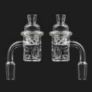 Modèle Quartz Banger Spining Cyclone Carb Cap Terp perles Narguilés ensemble 25mm bord biseauté clou 14mm 18mm Mâle Femelle