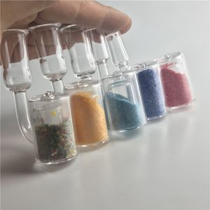 25 mm XL Quartz Thermochrome Banger emmer spijkers waterpijpen met kleurrijke kleurverandering Quartz Sand Banger Nails voor glazen waterpijp