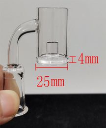 Clou de banger à quartz à dessus plat XXL de 25 mm avec fond de 4 mm d'épaisseur Clou sans dôme de 2 mm d'épaisseur 10 mm 14 mm 18 mm Core Reactor Banger Grail Nails2618711