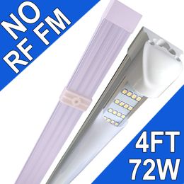 Lot de 25 lampes d'atelier LED T8, DROP SHIP NO-RF RM 4FT 72W 6500K lumière du jour blanc connectable, tubes intégrés à LED, barres lumineuses LED pour garage, atelier, établis usastock