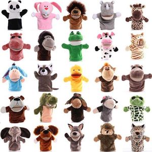 25pcs 25cm Animal Finger Puppets Set Wholesale Educational Pretend Telling Story Pulsh Doll Children Kid Fidget Toys