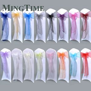 25pcs 275 cm Sheer Organza Chaise Sabre Band Ribbon Coucche Couvre-arche