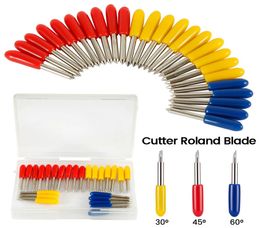 25 stcs 30 45 60 graden Roland Cricut Cutting Plotter Vinyl Cutter Knife Messen Offset Cricut Machine Milling Cutter Router Bit8455142