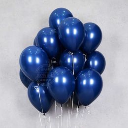 25 Stück 5/10 Zoll Nachtblau Chrom Gold Latexballon für Hochzeitsdekorationen Geburtstag Taufe Festival DIY Partydekorationen Bälle HKD230808