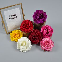 20 STÜCKE Künstliche Rosenblüten Vivid Velvet Blühende Faux Rose für Hochzeitskranz Herzstück Valentinstag Party Dekoration Durchmesser 11 cm