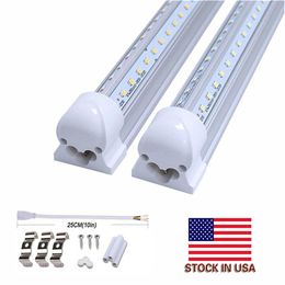 25 stks Intercrate V-vormige LED-buis T8 8FT 72W 7200LM LED Buis Licht AC85-277V LED-winkel Lichte Amerikaanse voorraad