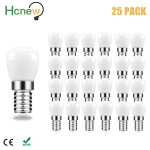 Ampoule LED pour réfrigérateur, 3W E14, maïs AC 220V, lampe blanc/blanc chaud, SMD2835, remplacement halogène, 25 pièces/lot