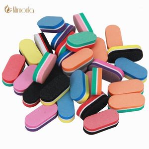 25st / Lot Mini Nail Buffer Block Mix 10 Style Kleurrijke DIY Sponge Professional Poolse Manicure Care Art Buffers Tools1