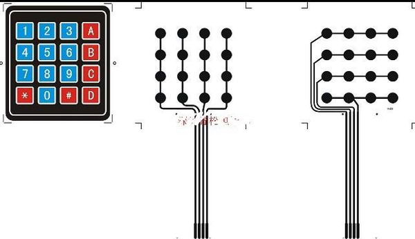 Envío Gratis 25 unids/lote teclado extendido de microordenador de un solo chip, teclado de membrana 4*4 interruptor de membrana de teclado de matriz