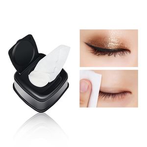 Geen logo oogmake -up remover natte doekjes luie mensen wegwerp cosmetisch verwijder handdoek gezichtsreinigingskussen katoenen kussens