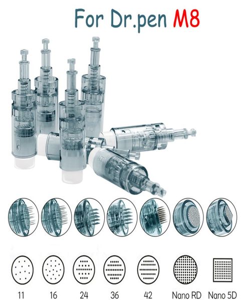 Cartucho de microaguja de repuesto, 25 uds., 1116243642nano Pin para Auto eléctrico Dr Pen Derma Pen M8 MTS rejuvenecimiento de la piel 2689127
