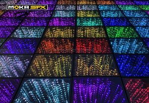 25pcslot LED Dance Dance Floor 3d Dancing Floor SD Control Light Up Floor Tile Lights for Disco DJ Party Wedding3136520