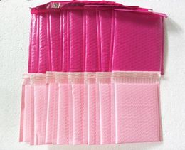 25PCSlot Lichtroze roze roze Poly Bubble Mailer Envelops Gevoted mailingtas Zelfafdichting voor geschenkpakket7912697