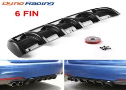 25quotx 5quot Universele Autokit Achterbumper Cover Trim Haaienvin Spoiler Lip Diffuser Hoge Kwaliteit ABS Materiaal8536384