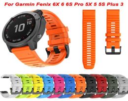 26 22 20MM bracelets de montre en Silicone pour Garmin Fenix 6X 6 6S Pro 7X 7 Easyfit Bracelet Fenix 5 5X 5S Plus Bracelet de montre intelligente 7753177