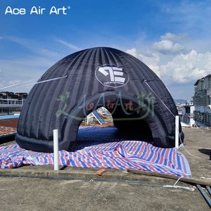 Carpa inflable de cúpula de iglú de 26.25 pies con carpa de carpa inflable de soplador de aire para eventos y exposiciones de espectáculos de fiestas