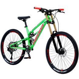 26 27,5 pouces DH VTT Bélot 11 vitesses Double amortissement Downhill Bicycle Hydraulic Frein Aluminium Alloy Mtb pour adultes