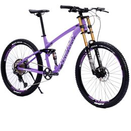 26 27.5 Inch Soft Tail Mountain Bike 11 Speed Double Damping Downhill DH Bicycle Aluminum Alloy MTB for Adults Hydraulic Brake