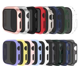 Étui de protection d'écran anti-espion 26 ° pour Apple Watch 49 mm 45 mm 44 mm 41 mm 40 mm 38 mm 42 mm Film de verre trempé de confidentialité intégré pour iWatch Protective PC Face Cover