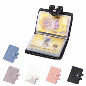 26 cartes Pocket Pu Leather Carte Pu Leather en cuir coréen Style Carte de crédit Solder de permis de permis de permis de permis de permis de permis de conducteur M0RP #