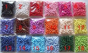 26 couleurs à choisir ou couleurs mélangées en vrac 1000 pièces 4MM bonbons bonbons lisses perles rondes en acrylique pour bricolage bijoux 1036926