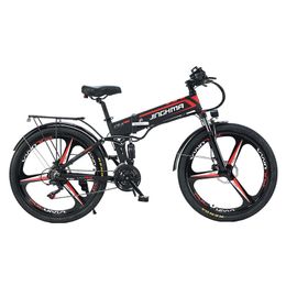 Bicycle électrique de montagne pliable de 26 pouces avec une batterie au lithium 48 V pour les déplacements pour adultes et le vélo assisté par batterie au lithium