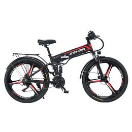 26 inch opvouwbare berg elektrische fiets met 48V lithiumbatterij voor pendelende pendelen en lithiumbatterij geassisteerde fiets