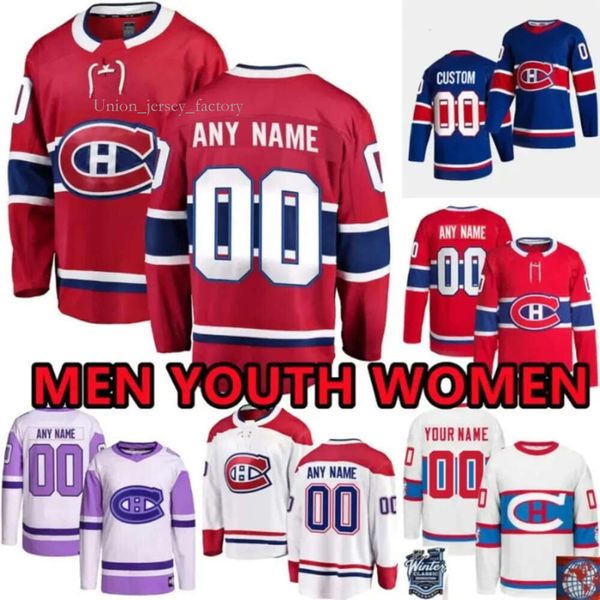 26 Johnathan Kovacevic Custom Canadiens Hockey Jerseys Montreal Hombres Mujeres Jóvenes 25 Denis Gurianov 68 Mike Hoffman 8 Michael Matheson Monahan 9111