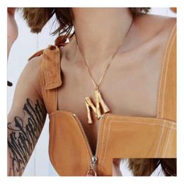 26 Lettre Femmes Collier Euraméricain Exagéré Pendentif Colliers Belle Fête Accessoires Amant Anniversaire Cadeau Navire Drop Livraison Dhkwv