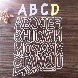 26 Letters Metalen Cutting Dies voor DIY Scrapbooking Album Papieren kaarten Decoratieve ambachten Embossing Die Sneden 210702