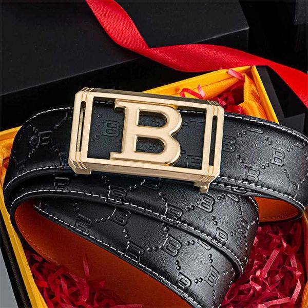 26% de réduction sur leigner New Belt Men's Real Cow-Wide LETTER SMIET BUCKLE BETRE MODE PLUSALILES JEUNES PERSONNES NOUVELLES