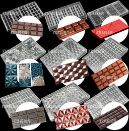 26 Moules de barre de chocolat en polycarbonate de style boulange