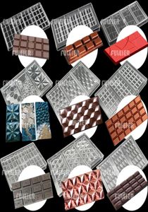 Moules à barres de chocolat en Polycarbonate, 26 styles, gâteaux de cuisson, bonbons belges, moules à bonbons, outils de confiserie pour ustensiles de cuisson 2206018021987