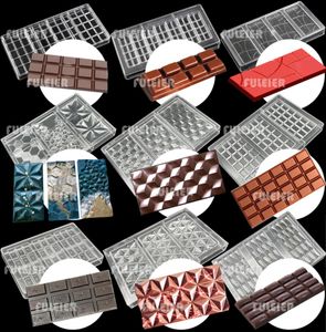 26 -stijl polycarbonaat chocoladebar mallen bakken cake belgische snoep schimmel zoetwarengereedschappen voor bakeware 2206016268660