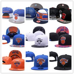 26 stijlen New York Basketball Knicks Snapback Caps voor Heren Dames Baseball Voetbalpet Platte verstelbare pet Sporthoed mix order251l