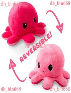 26 Styles Party Reversible Flip Octopus fargée Expression douce doublebuleuse en peluche bébé enfants cadeau Doll Mariage Festival Suppli9074497