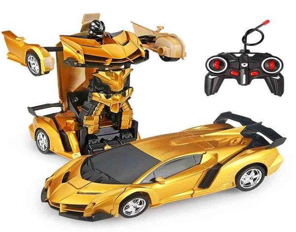 26 Styles RC voiture Transformation Robots sport véhicule modèle jouets à distance Cool déformation enfants cadeaux pour garçons 2108304497815